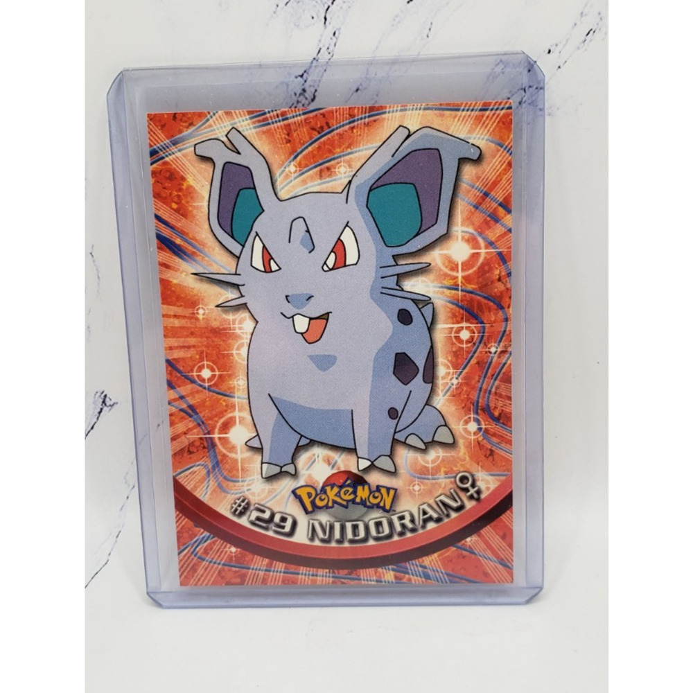 Topps Nidoran #28 Pokemon Trading Card Game 1999 TV Series Vintage